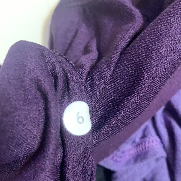 LULULEMON FLOW AND GO YOGA TOP RAZOR BACK PURPLE LAVENDER SIZE 6 WORKOUT - Picture 11 of 16